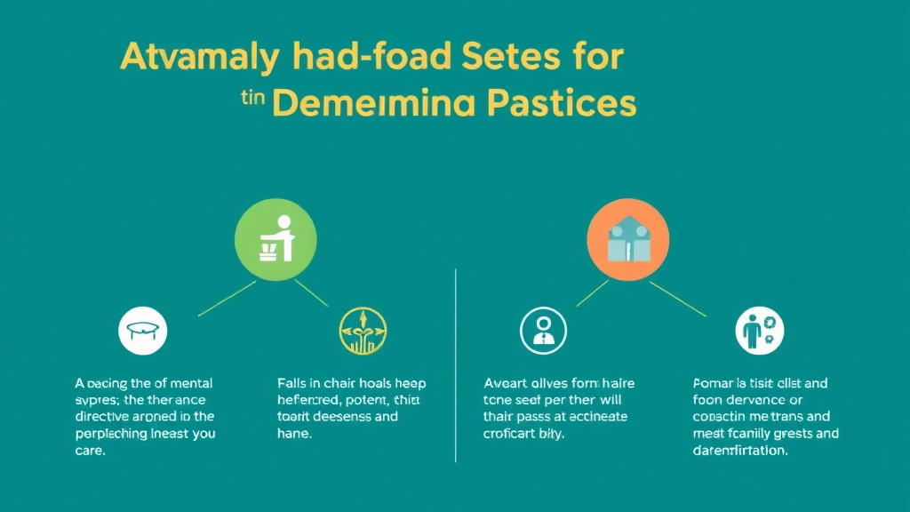 Action-oriented illustration showing how to apply advance Directive for Dementia Patients