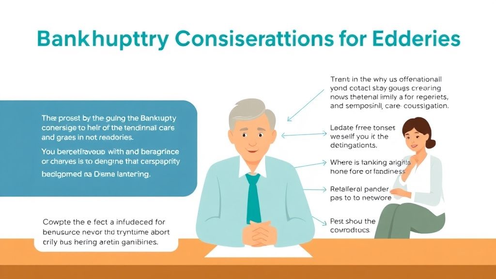 Process flow illustration for putting bankruptcy Considerations for Elderly into action