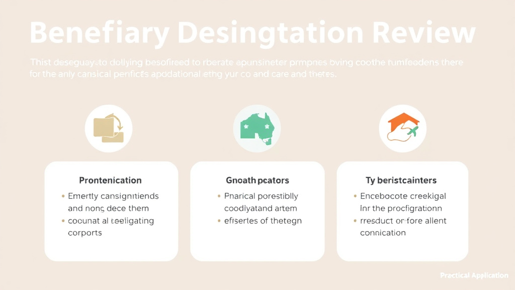 Hands-on guide visualization for beneficiary Designation Review