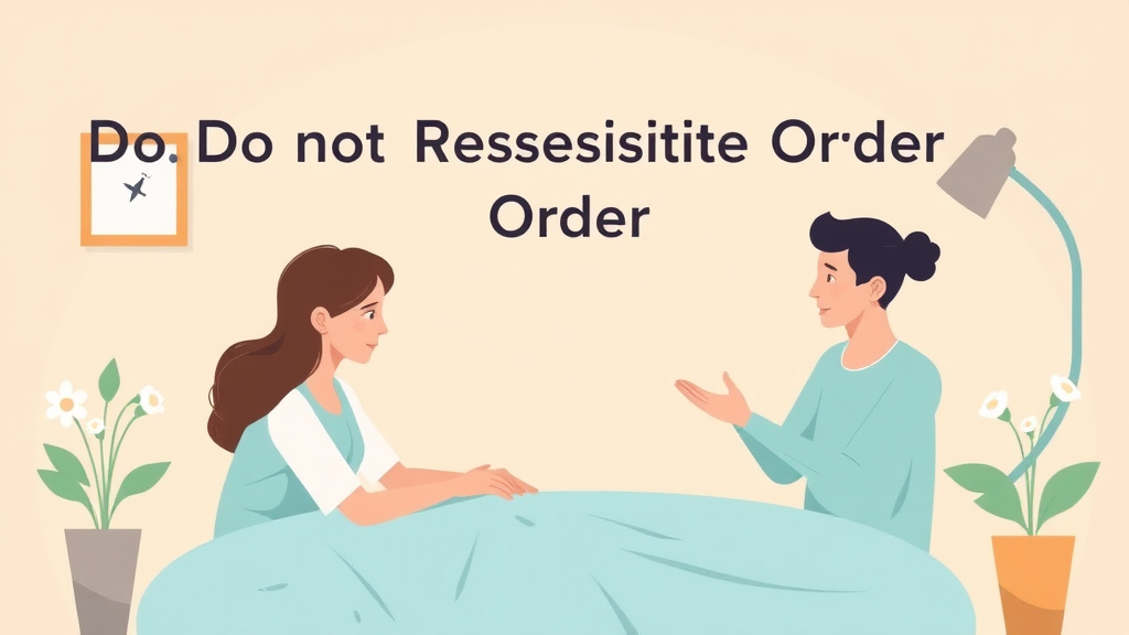 A professional illustration depicting do Not Resuscitate Order Guide