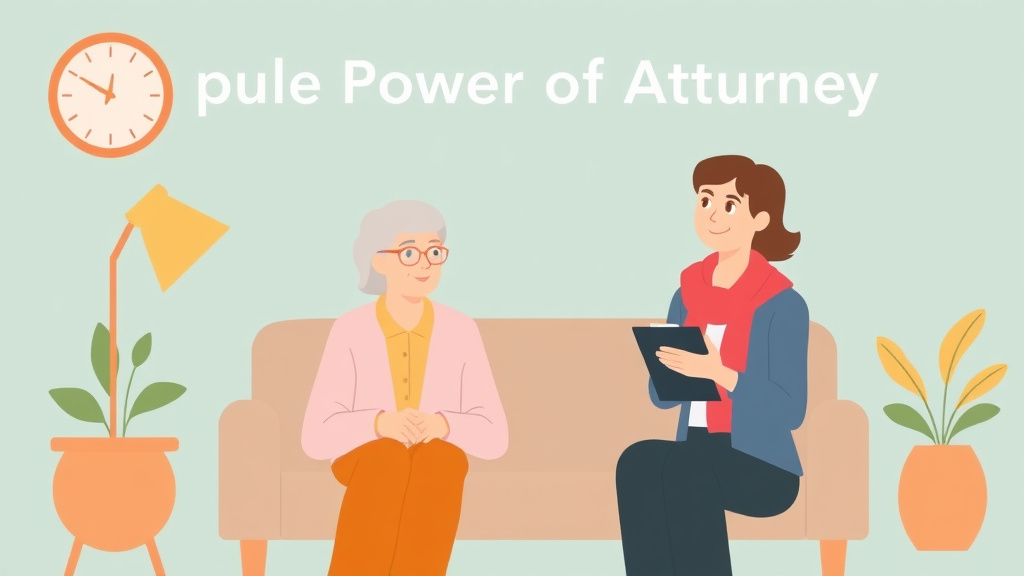 A professional illustration depicting durable Power of Attorney Explained