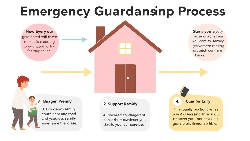 Action-oriented illustration showing how to apply emergency Guardianship Process