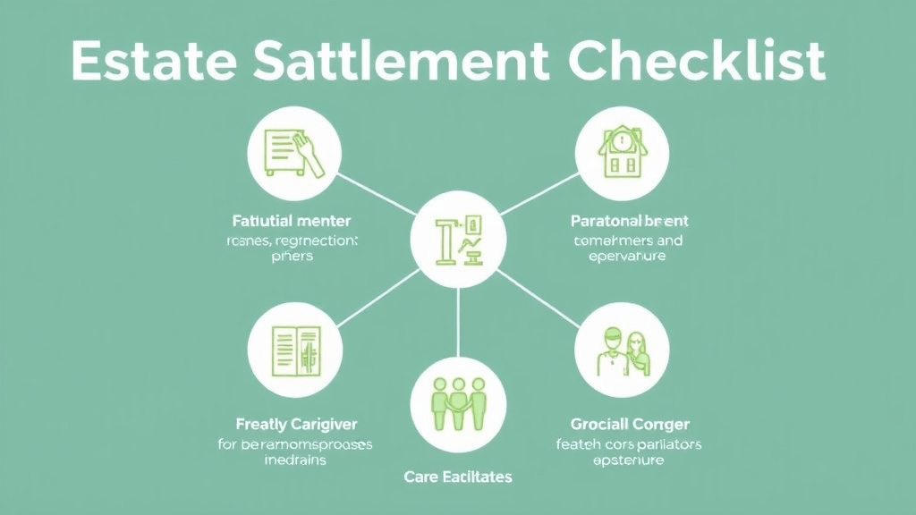 Step-by-step visual guide for implementing estate Settlement Checklist