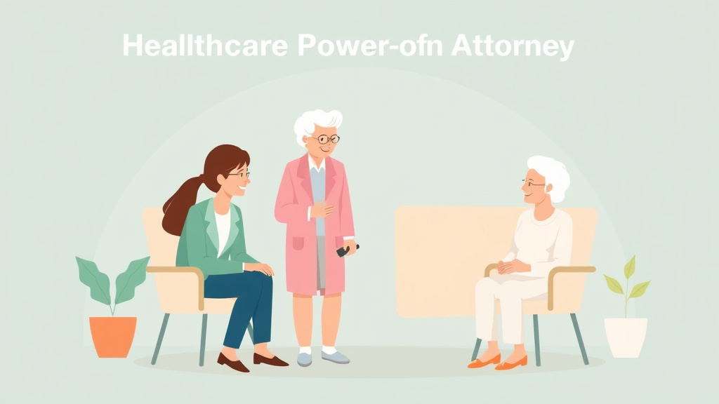 Visual overview of healthcare Power of Attorney Guide with key concepts highlighted