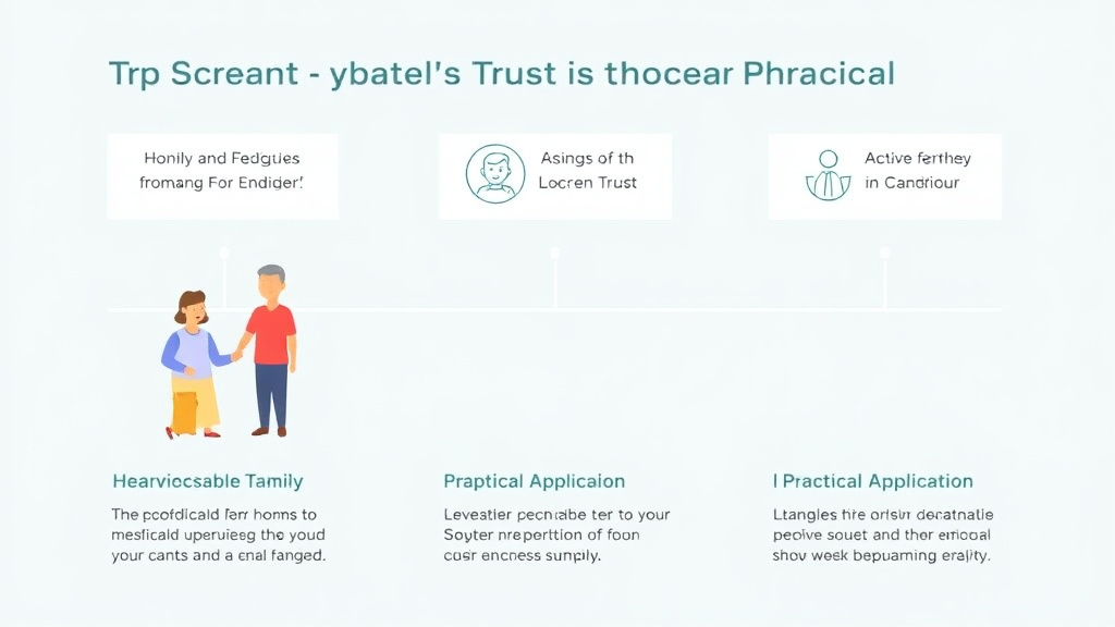 Action-oriented illustration showing how to apply irrevocable Trust for Medicaid Planning