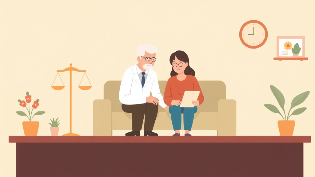 A professional illustration depicting legal Aid for Elderly Free Services