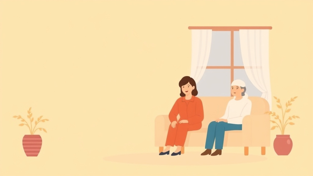 A professional illustration depicting life Settlement for Care Funding