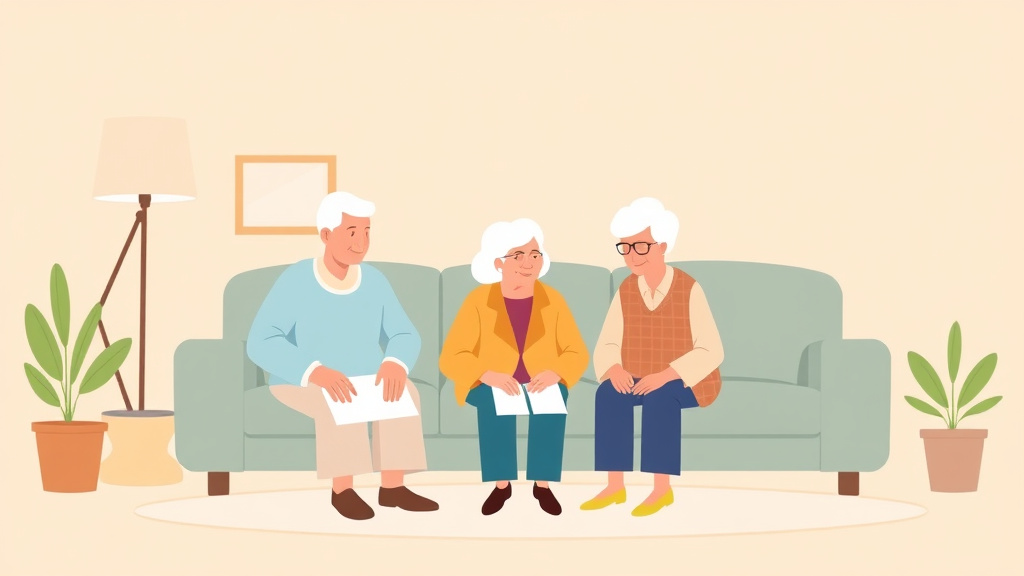 A professional illustration depicting property Tax Exemptions for Seniors