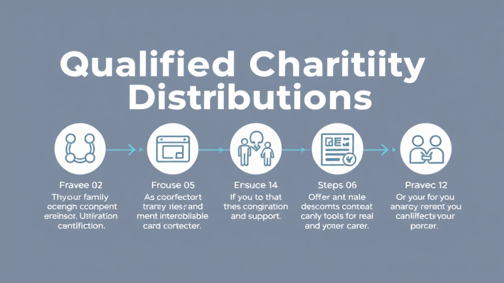 Action-oriented illustration showing how to apply qualified Charitable Distributions