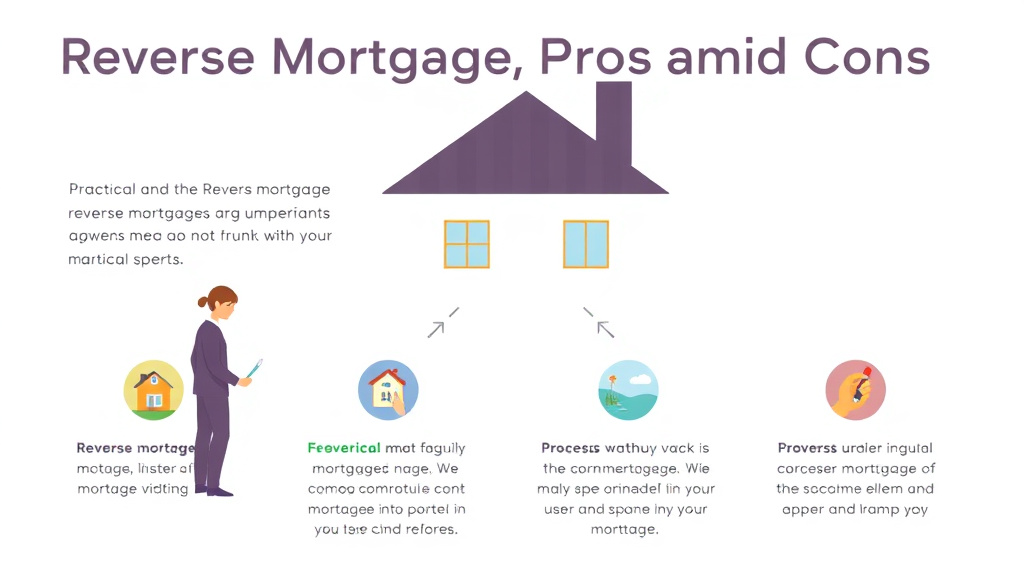Process flow illustration for putting reverse Mortgage Pros and Cons into action