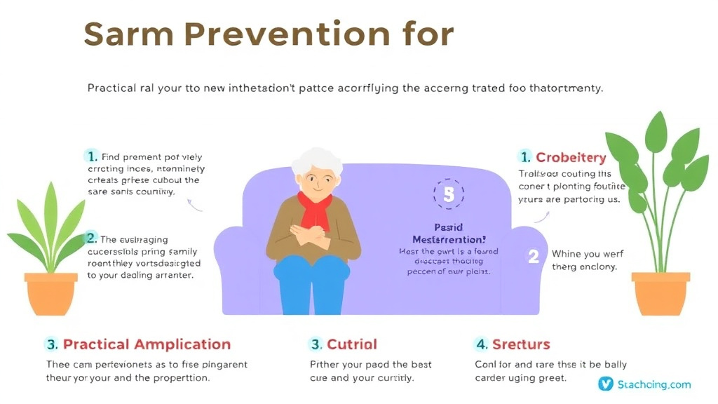 Action-oriented illustration showing how to apply scam Prevention for Aging Parents
