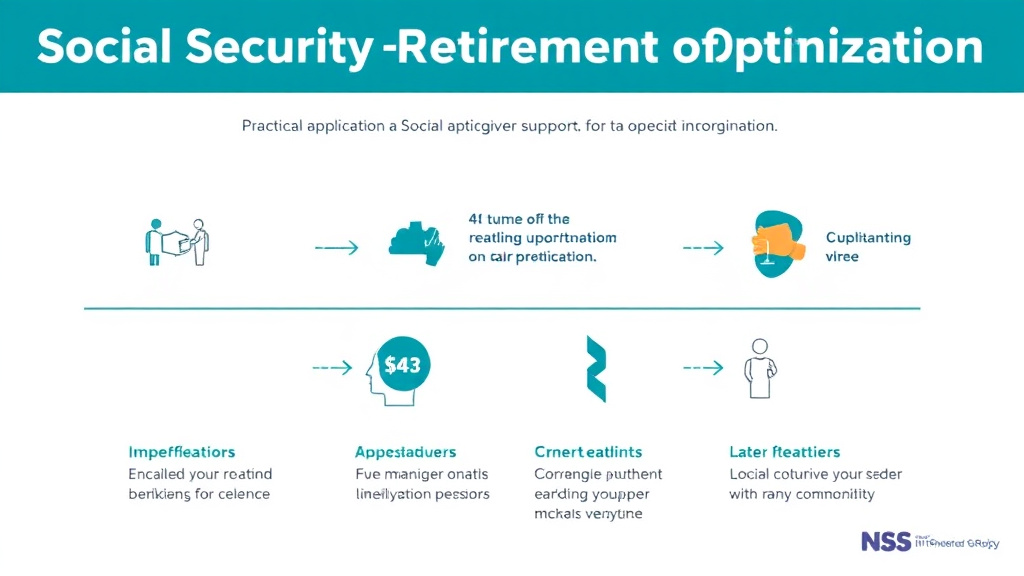 Process flow illustration for putting social Security Retirement Optimization into action