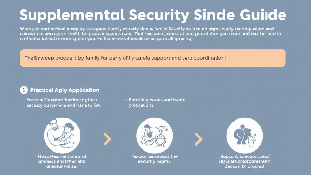 Action-oriented illustration showing how to apply supplemental Security Income Guide