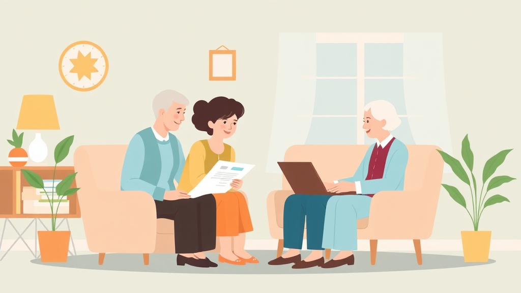 A professional illustration depicting tax Preparation for Elderly Free