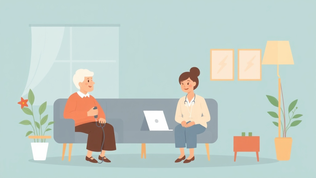 A professional illustration depicting trust Options for Elder Care