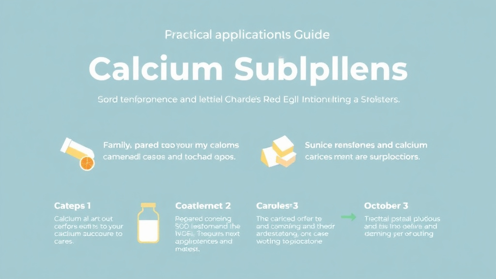 Practical checklist visual for calcium Supplement Guide Seniors