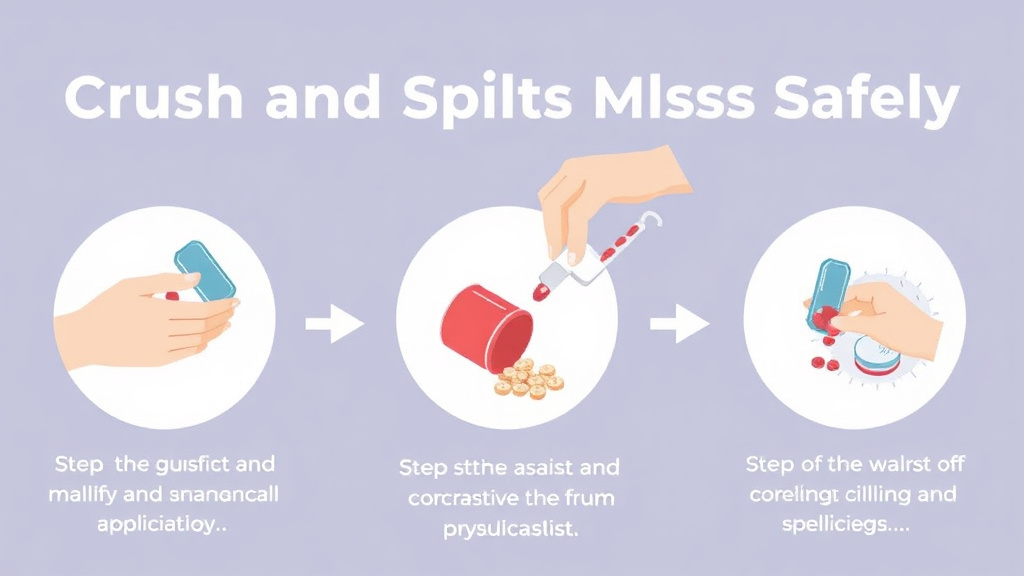 Practical workflow diagram for crushing and Splitting Pills Safely