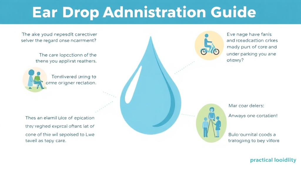 Action-oriented illustration showing how to apply ear Drop Administration Guide