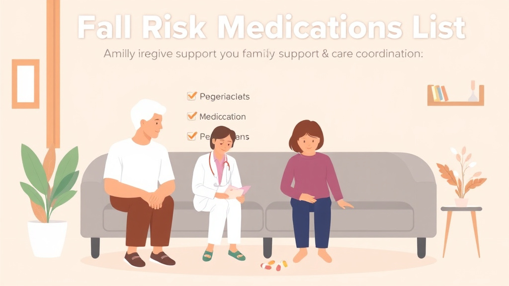 Educational graphic covering the essentials of fall Risk Medications List
