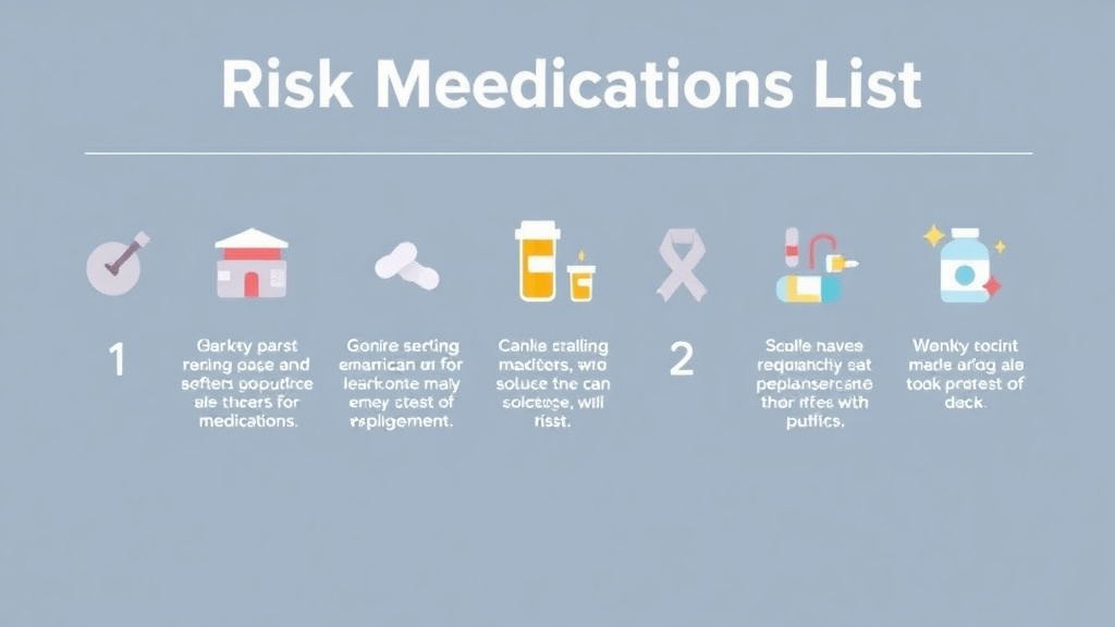 Process flow illustration for putting fall Risk Medications List into action