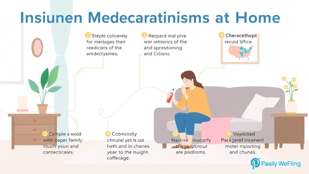 Action-oriented illustration showing how to apply injectable Medications at Home