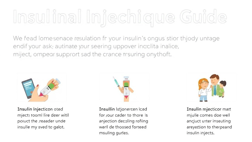Practical workflow diagram for insulin Injection Technique Guide