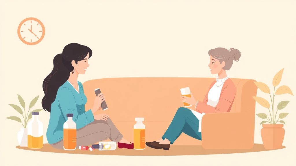 A professional illustration depicting liquid Medication Alternatives