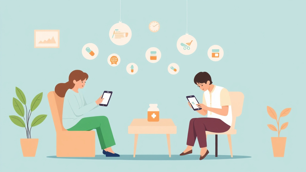 Clear illustration of medication Management Apps Compared with supporting details