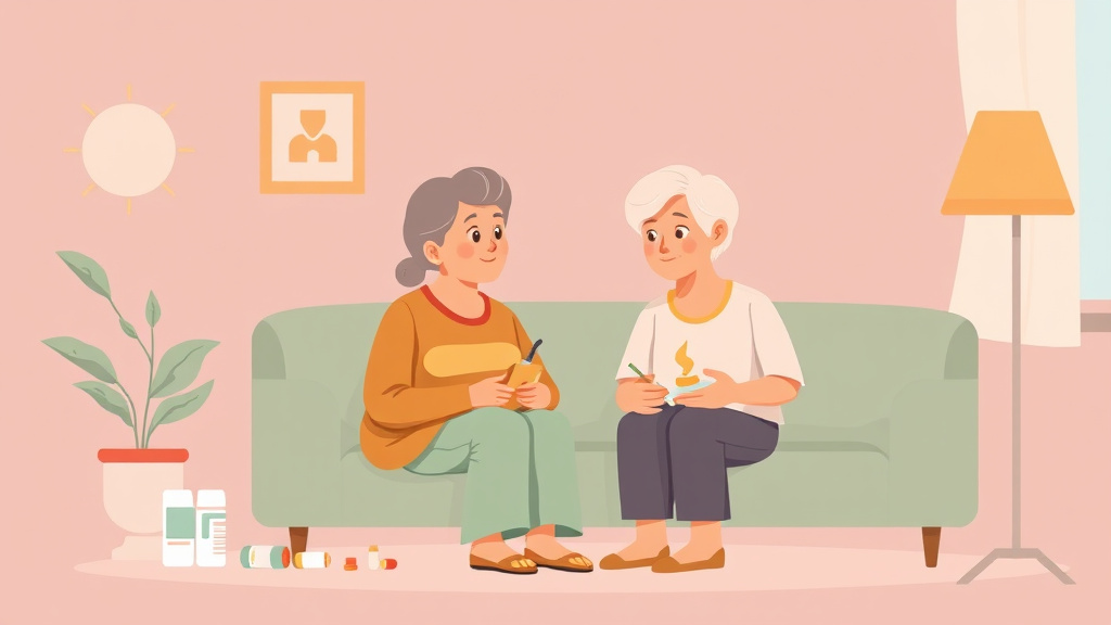 A professional illustration depicting medication Taper and Discontinuation