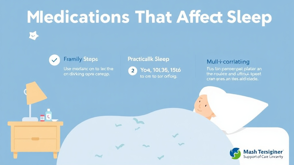 Action-oriented illustration showing how to apply medications That Affect Sleep