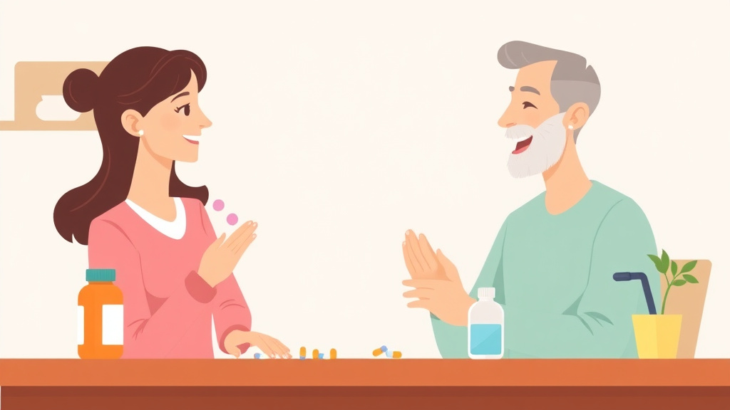 A professional illustration depicting medications That Cause Dry Mouth