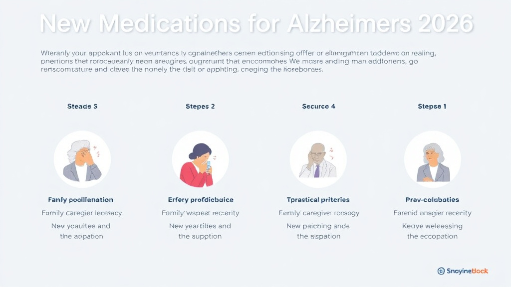 Action-oriented illustration showing how to apply new Medications for Alzheimer's 2026