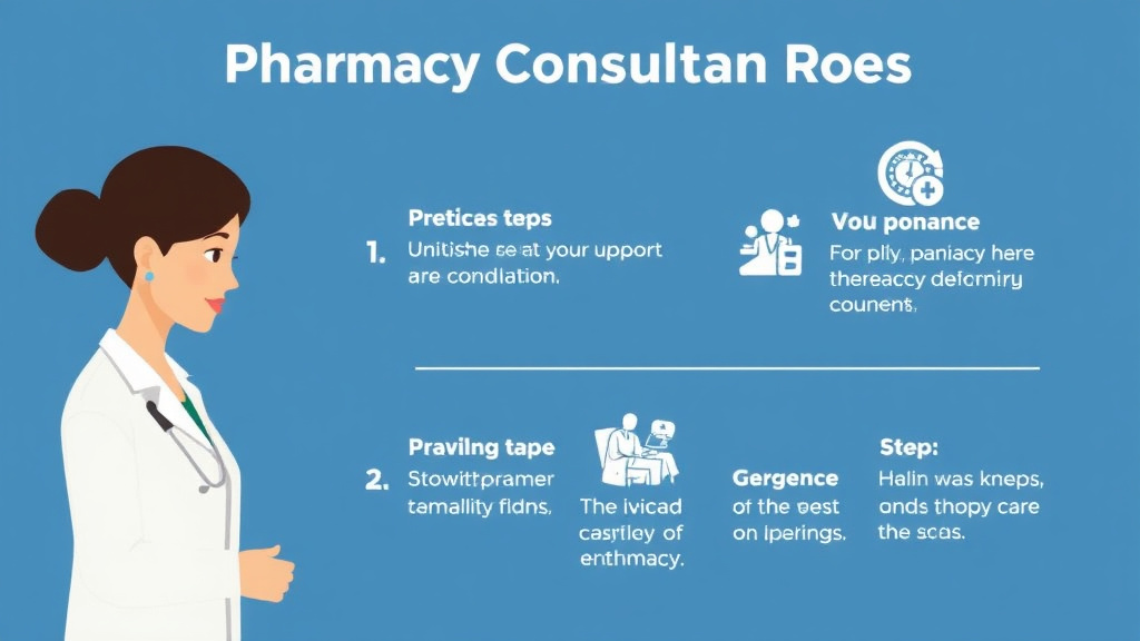 Process flow illustration for putting pharmacy Consultant Role Explained into action