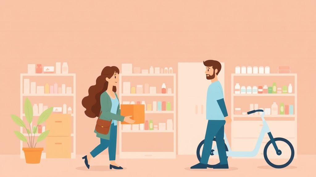 Visual overview of pharmacy Delivery Services Compared with key concepts highlighted