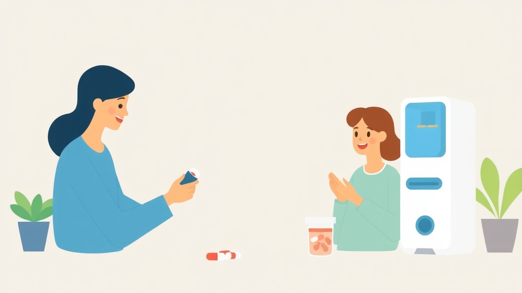 Clear illustration of pill Dispenser Comparison Guide with supporting details