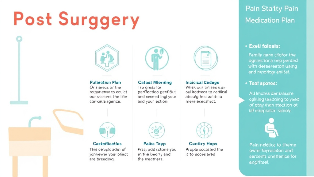 Step-by-step visual guide for implementing post Surgery Pain Medication Plan