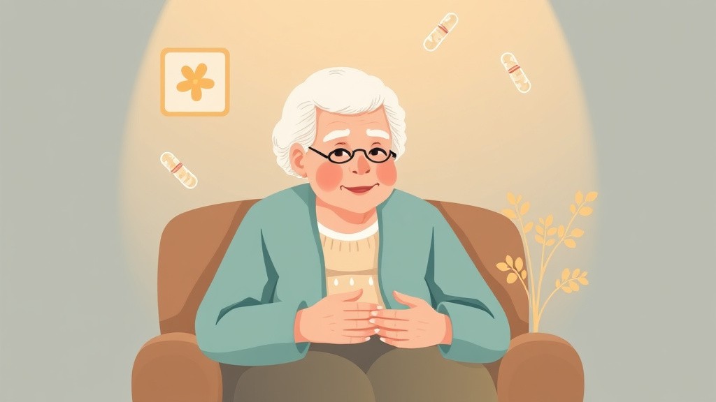 A professional illustration depicting probiotics for Elderly on Antibiotics