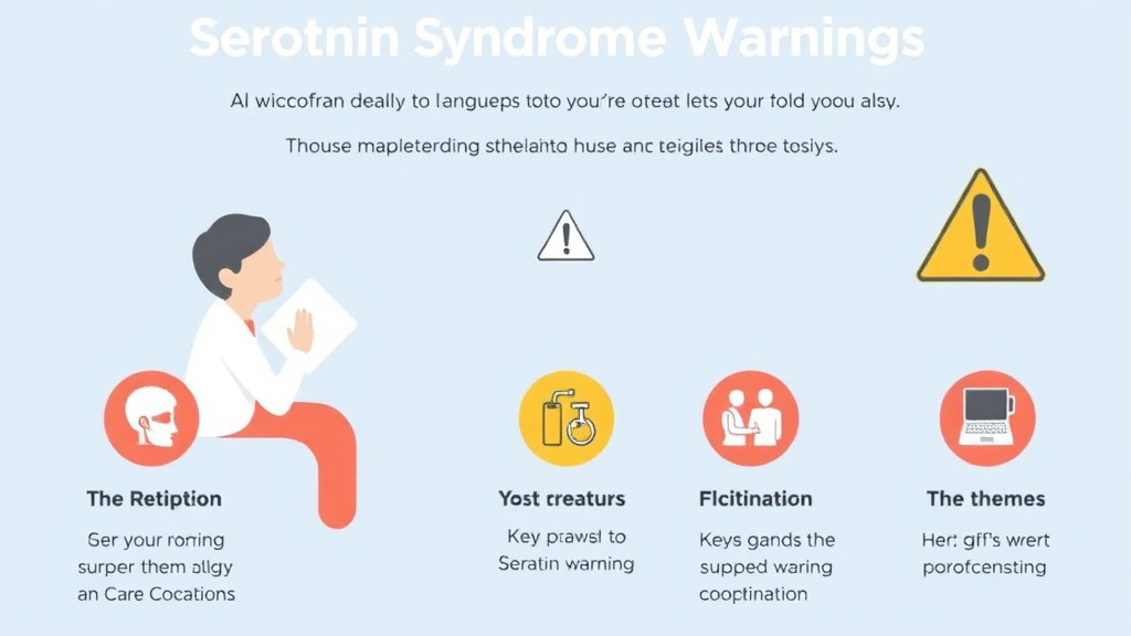 Real-world application diagram for serotonin Syndrome Warning Signs